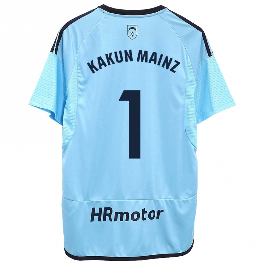 Enfant Football Maillot Kakun Mainz #1 Bleu Tenues Extérieur 2023/24 Canada