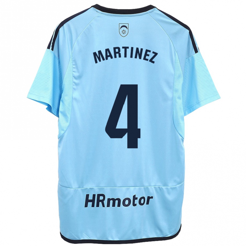 Enfant Football Maillot Vera Martínez Viota #4 Bleu Tenues Extérieur 2023/24 Canada