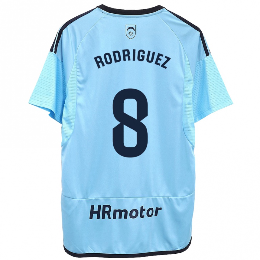 Kids Football Vanessa Rodríguez Iribarren #8 Blue Away Jersey 2023/24 T-Shirt Canada