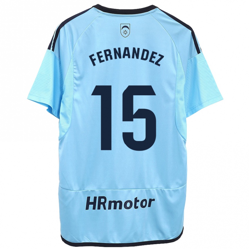 Enfant Football Maillot Leyre Fernández Sánchez #15 Bleu Tenues Extérieur 2023/24 Canada