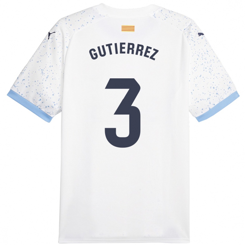 Kids Football Miguel Gutiérrez #3 White Away Jersey 2023/24 T-Shirt Canada