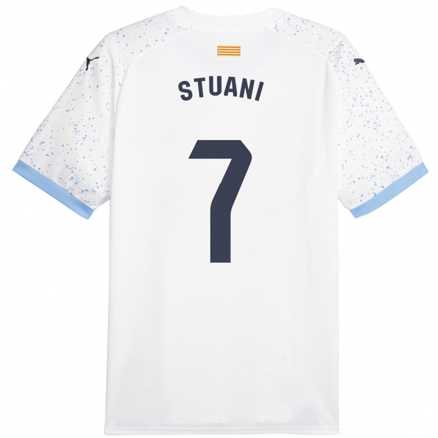 Enfant Football Maillot Cristhian Stuani #7 Blanc Tenues Extérieur 2023/24 Canada