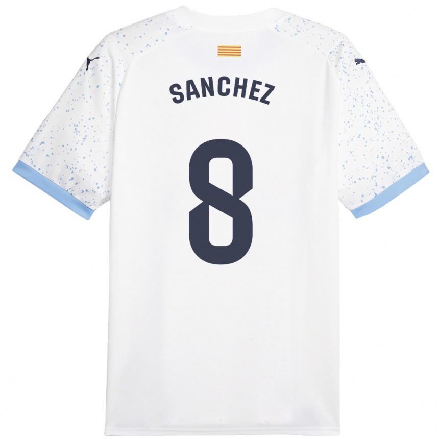 Enfant Football Maillot Miguel Ángel Sánchez #8 Blanc Tenues Extérieur 2023/24 Canada