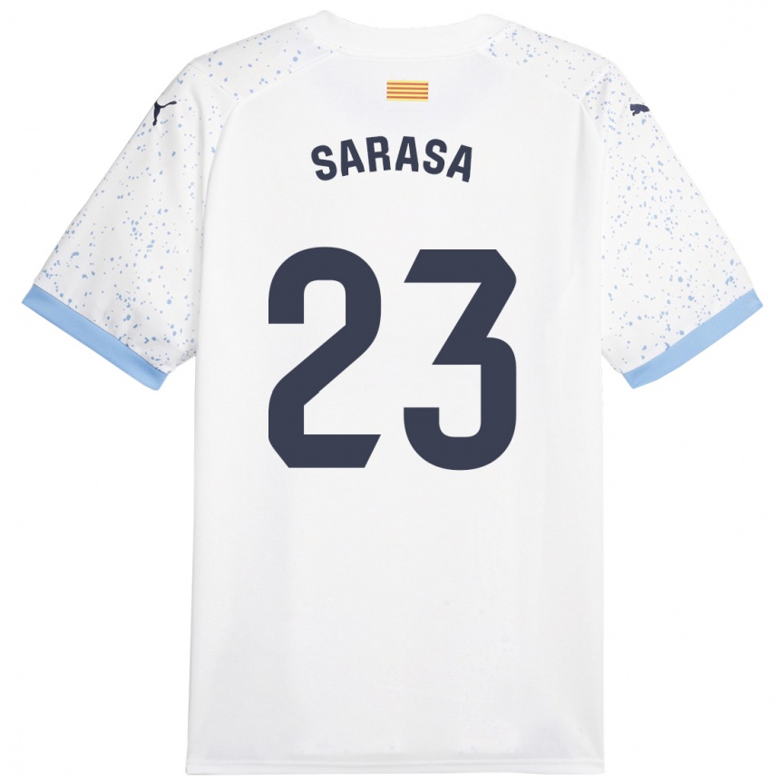 Enfant Football Maillot Javier Sarasa #23 Blanc Tenues Extérieur 2023/24 Canada