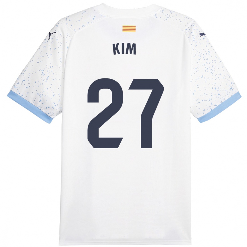 Enfant Football Maillot Min-Su Kim #27 Blanc Tenues Extérieur 2023/24 Canada