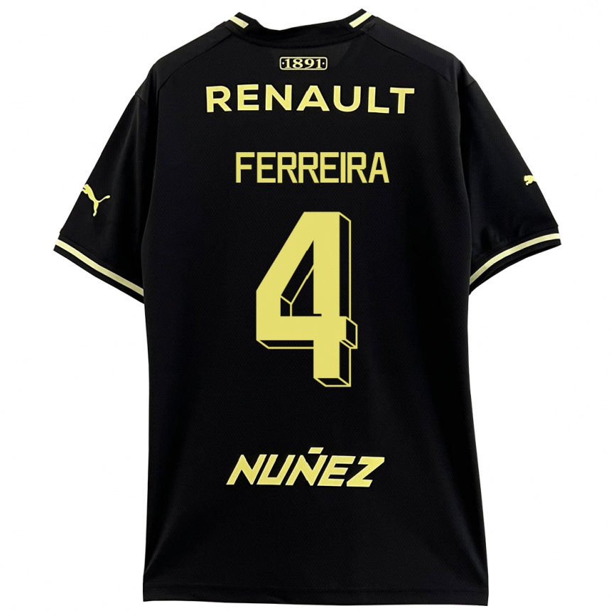 Enfant Football Maillot Joaquín Ferreira #4 Noir Tenues Extérieur 2023/24 Canada