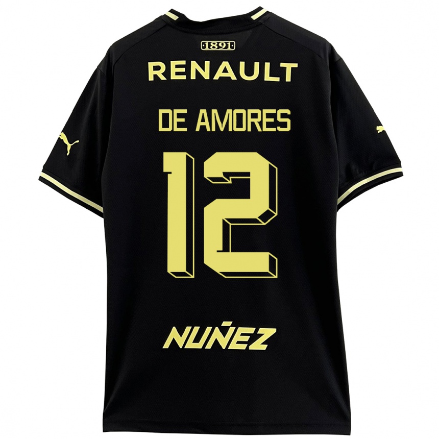 Enfant Football Maillot Guillermo De Amores #12 Noir Tenues Extérieur 2023/24 Canada