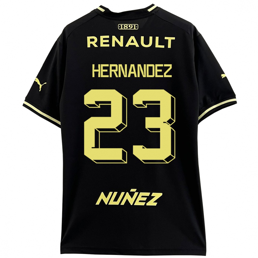 Kids Football Abel Hernández #23 Black Away Jersey 2023/24 T-Shirt Canada