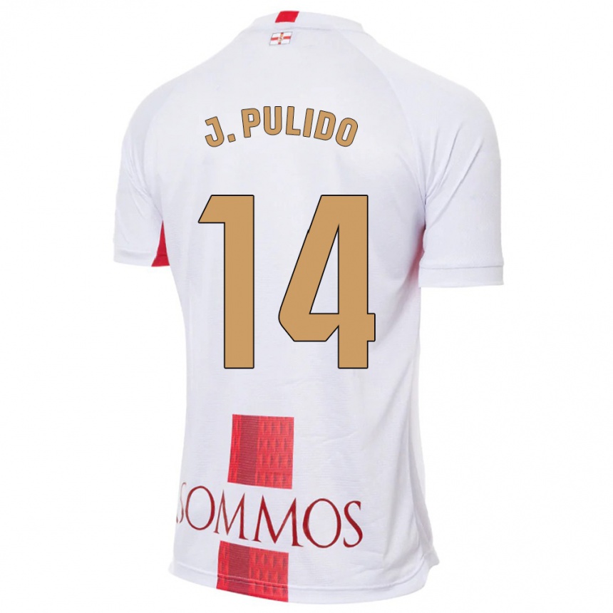 Enfant Football Maillot Jorge Pulido #14 Blanc Tenues Extérieur 2023/24 Canada