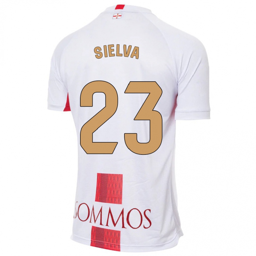 Enfant Football Maillot Óscar Sielva #23 Blanc Tenues Extérieur 2023/24 Canada