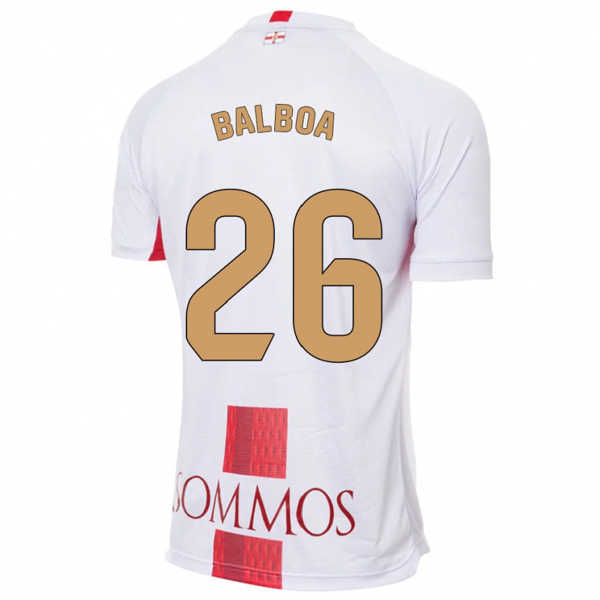 Enfant Football Maillot Álex Balboa #26 Blanc Tenues Extérieur 2023/24 Canada