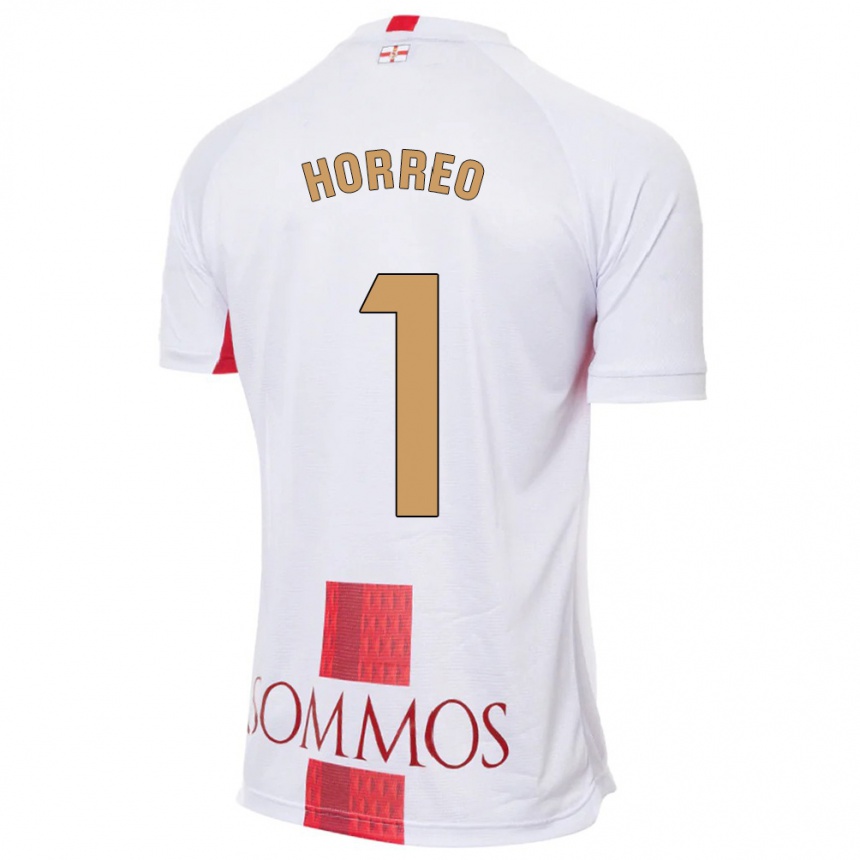 Kids Football Berto Hórreo #1 White Away Jersey 2023/24 T-Shirt Canada