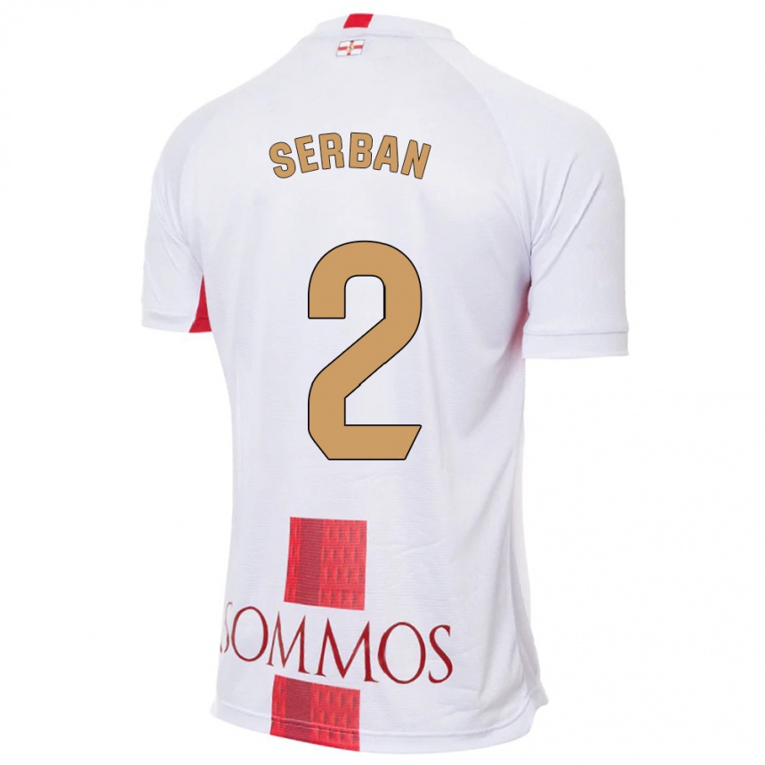 Enfant Football Maillot Alin Serban #2 Blanc Tenues Extérieur 2023/24 Canada