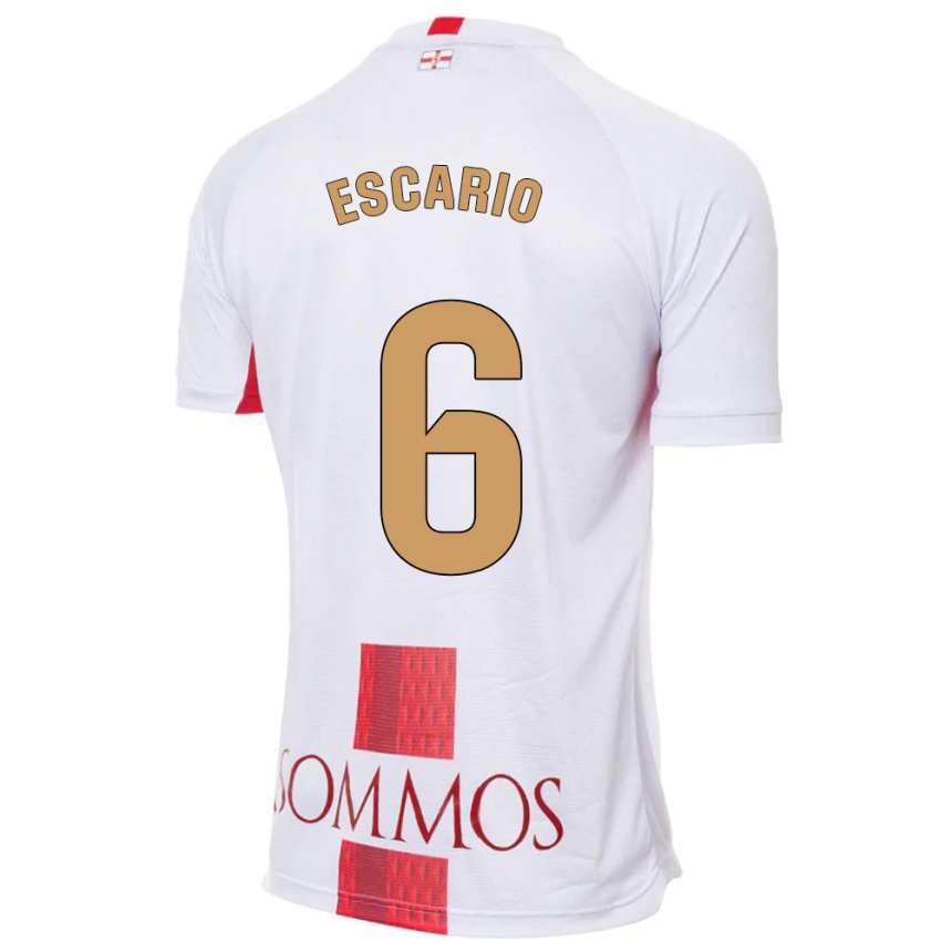 Enfant Football Maillot Jaime Escario #6 Blanc Tenues Extérieur 2023/24 Canada