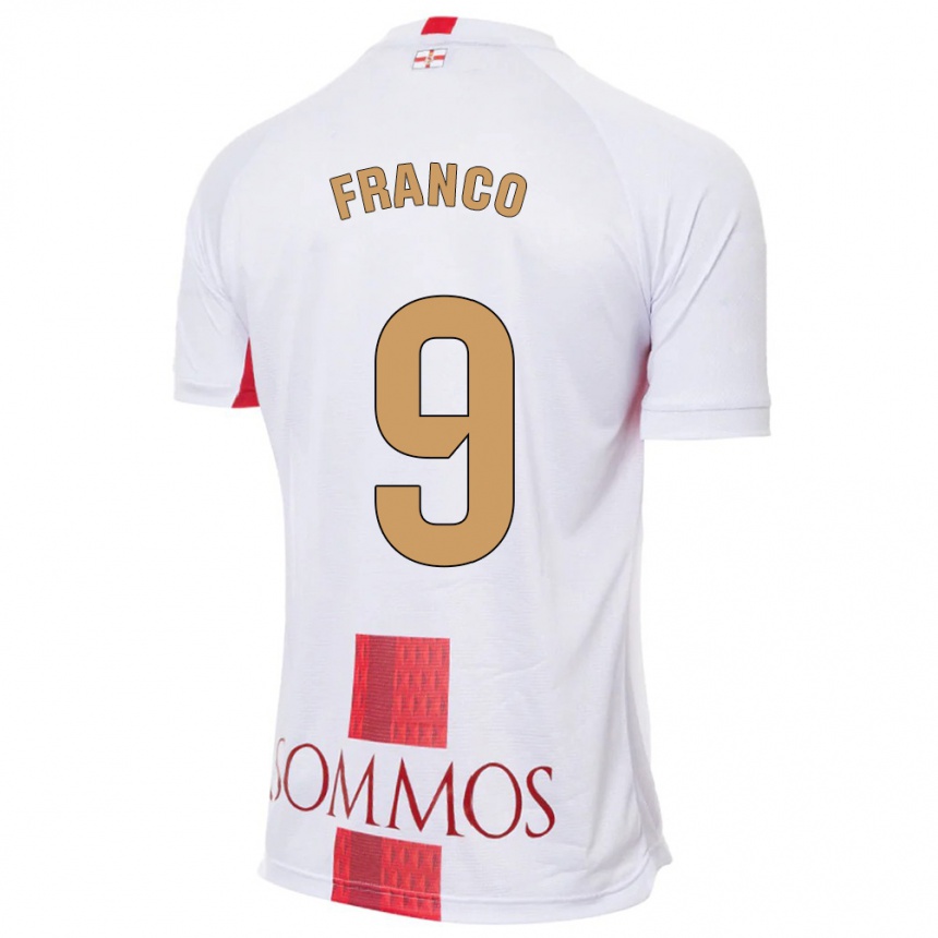 Enfant Football Maillot Santi Franco #9 Blanc Tenues Extérieur 2023/24 Canada