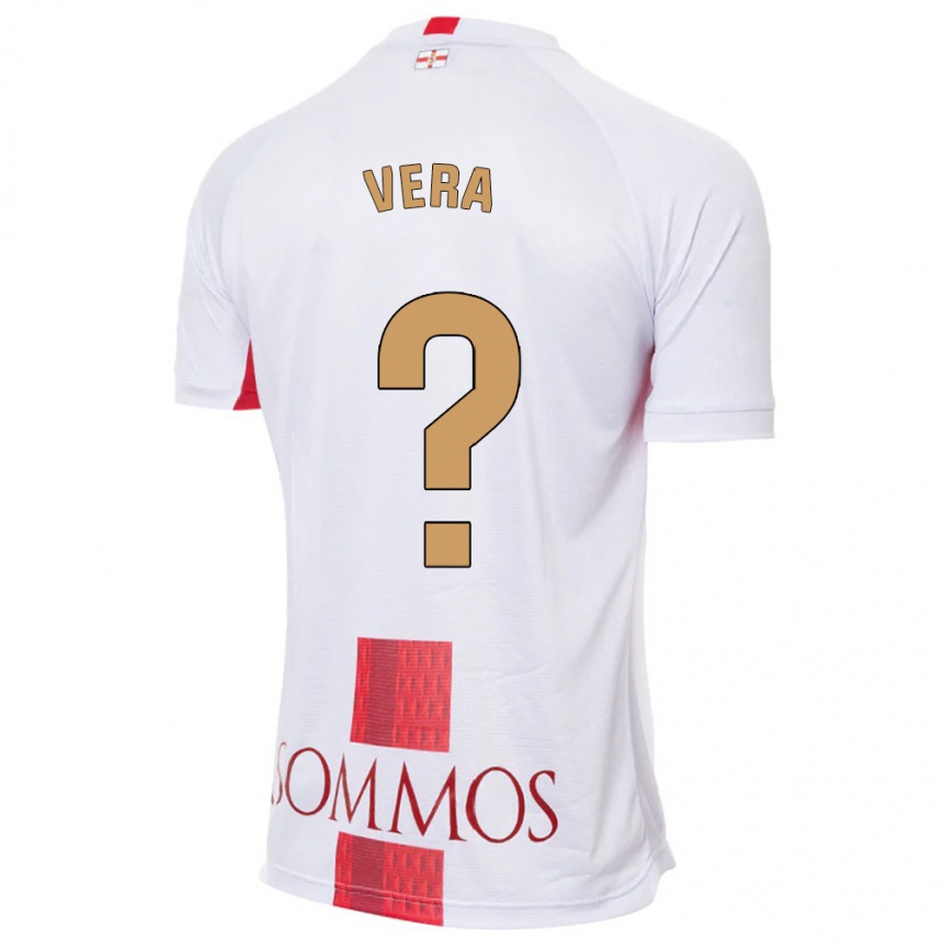 Enfant Football Maillot Ángel Vera #0 Blanc Tenues Extérieur 2023/24 Canada