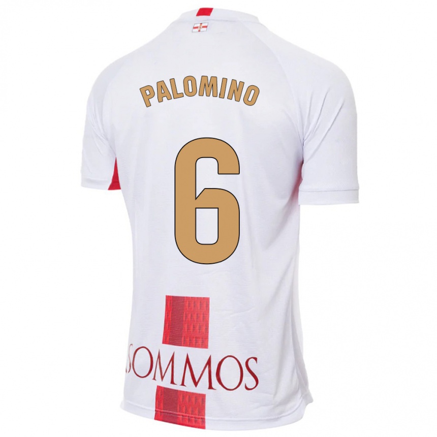 Kids Football Yolanda Palomino #6 White Away Jersey 2023/24 T-Shirt Canada