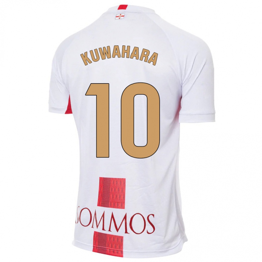 Enfant Football Maillot Akane Kuwahara #10 Blanc Tenues Extérieur 2023/24 Canada