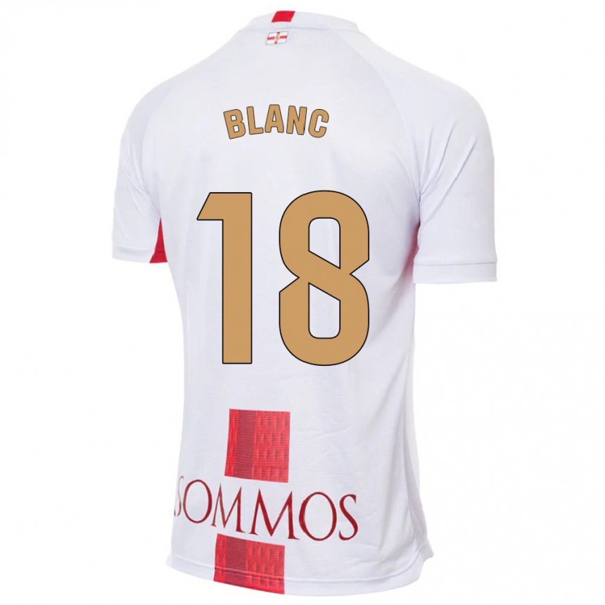 Enfant Football Maillot Laia Blanc #18 Blanc Tenues Extérieur 2023/24 Canada