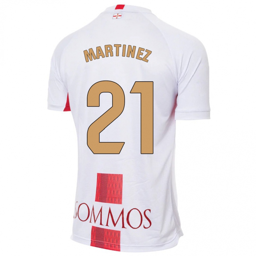 Enfant Football Maillot Alejandra Martínez #21 Blanc Tenues Extérieur 2023/24 Canada