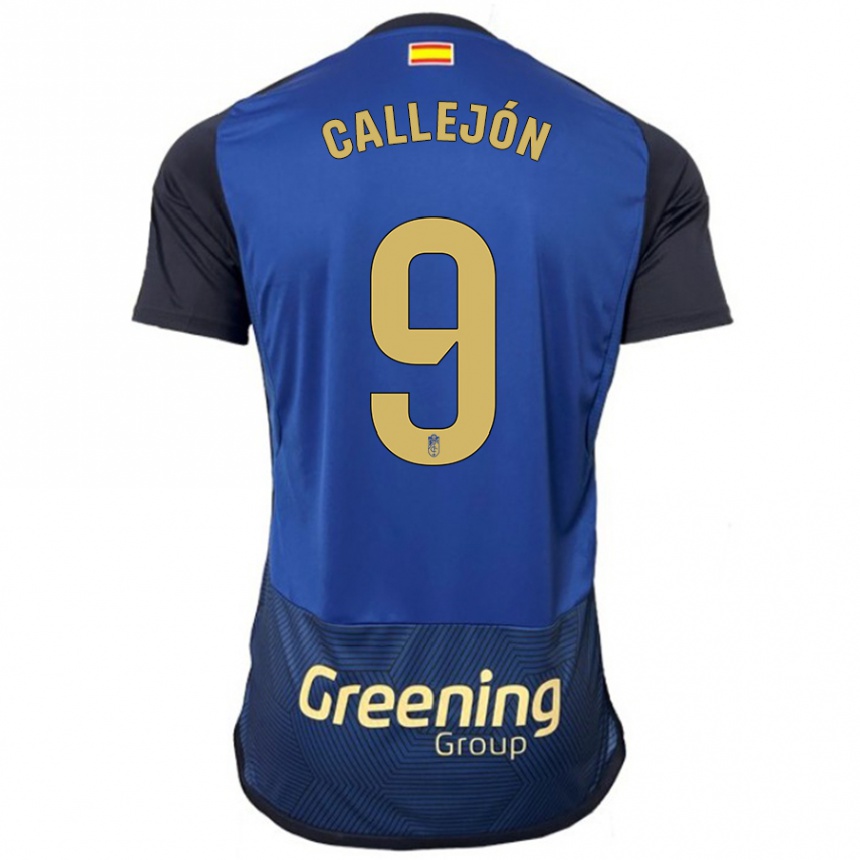 Kids Football José Callejón #9 Navy Away Jersey 2023/24 T-Shirt Canada