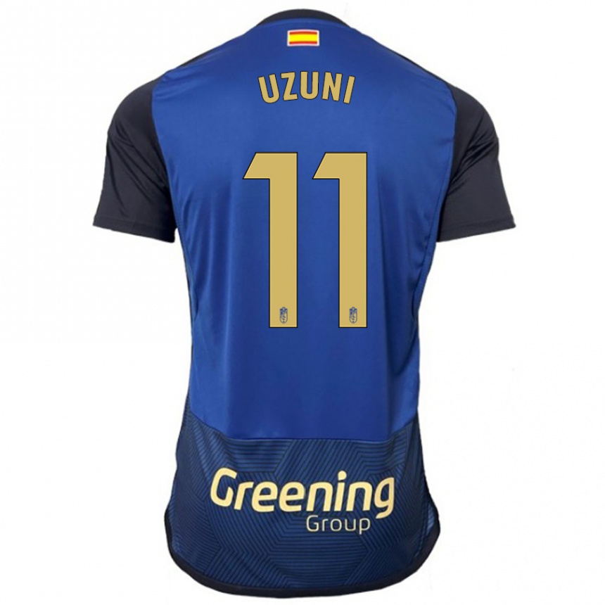 Kids Football Myrto Uzuni #11 Navy Away Jersey 2023/24 T-Shirt Canada