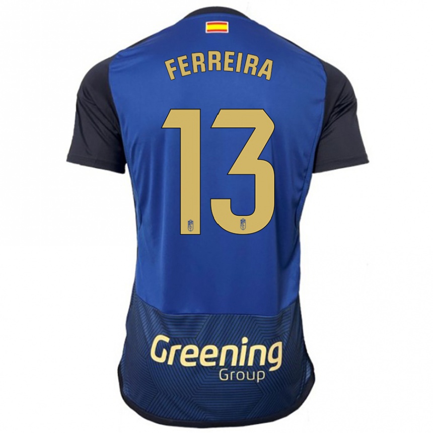 Kids Football André Ferreira #13 Navy Away Jersey 2023/24 T-Shirt Canada