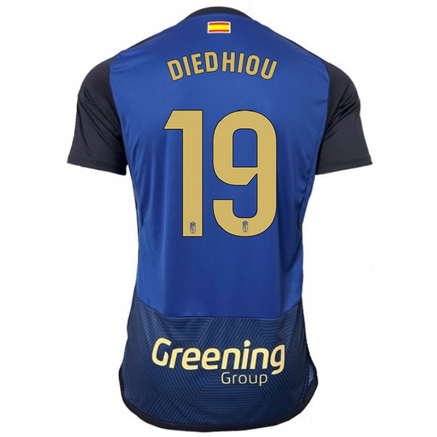 Kids Football Famara Diédhiou #19 Navy Away Jersey 2023/24 T-Shirt Canada