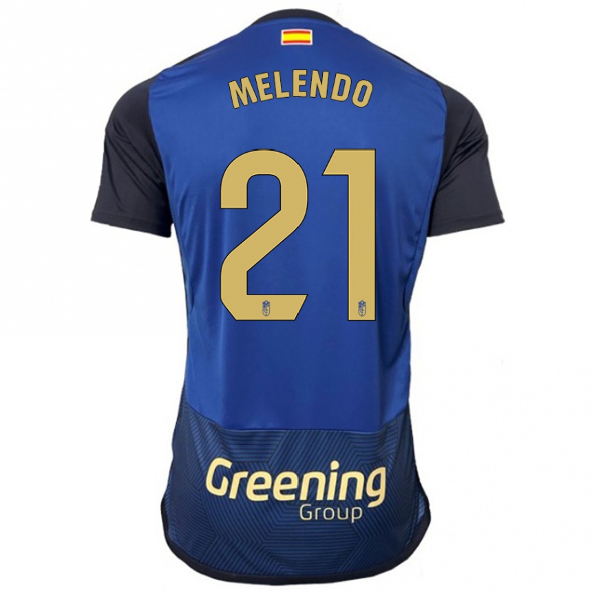 Enfant Football Maillot Óscar Melendo #21 Marin Tenues Extérieur 2023/24 Canada