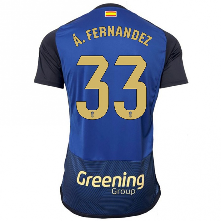 Enfant Football Maillot Álvaro Fernández #33 Marin Tenues Extérieur 2023/24 Canada