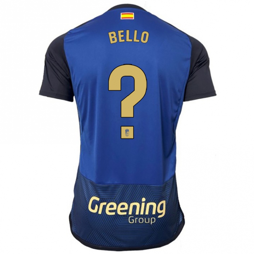 Kids Football Eghosa Augustine Bello #0 Navy Away Jersey 2023/24 T-Shirt Canada