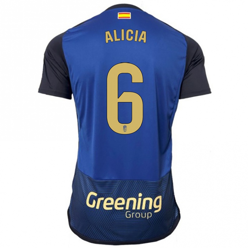 Enfant Football Maillot Alicia #6 Marin Tenues Extérieur 2023/24 Canada