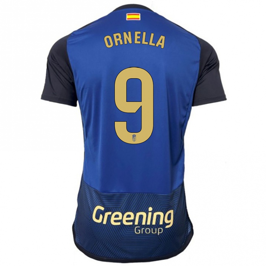 Enfant Football Maillot Ornella María Vignola Cabot #9 Marin Tenues Extérieur 2023/24 Canada