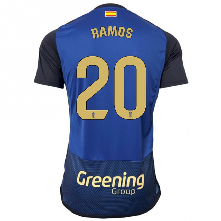 Kids Football Lucía Ramos #20 Navy Away Jersey 2023/24 T-Shirt Canada