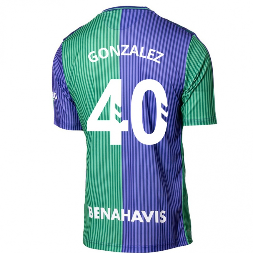 Kids Football Carol González #40 Green Blue Away Jersey 2023/24 T-Shirt Canada