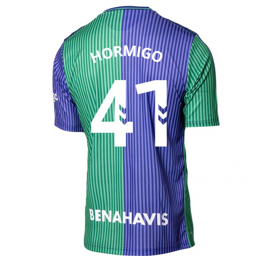 Enfant Football Maillot Cintia Hormigo #41 Vert Bleu Tenues Extérieur 2023/24 Canada