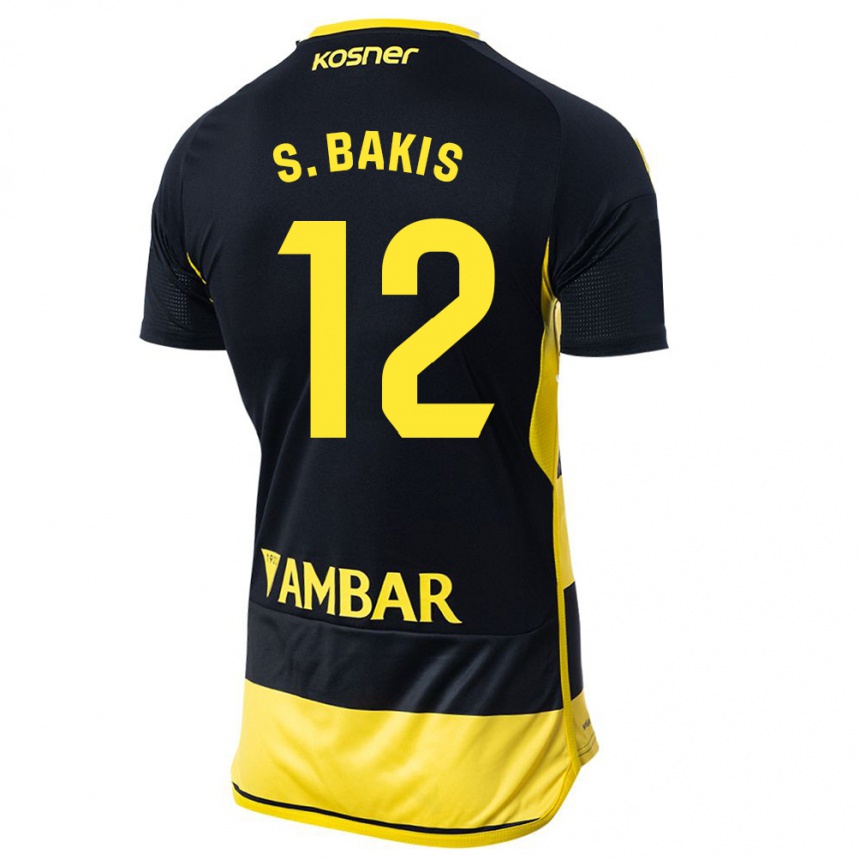 Enfant Football Maillot Sinan Bakış #12 Noir Jaune Tenues Extérieur 2023/24 Canada