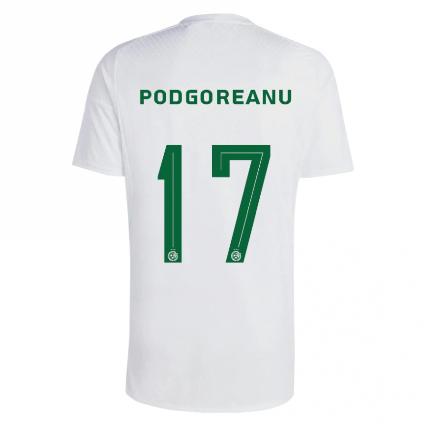 Kids Football Suf Podgoreanu #17 Green Blue Away Jersey 2023/24 T-Shirt Canada