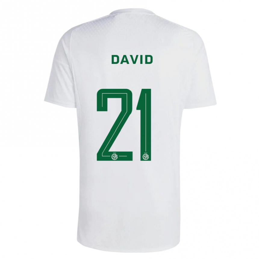 Kids Football Dean David #21 Green Blue Away Jersey 2023/24 T-Shirt Canada