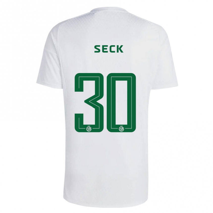 Kids Football Abdoulaye Seck #30 Green Blue Away Jersey 2023/24 T-Shirt Canada