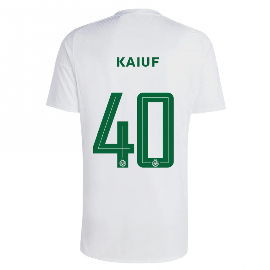 Enfant Football Maillot Sharif Kaiuf #40 Vert Bleu Tenues Extérieur 2023/24 Canada