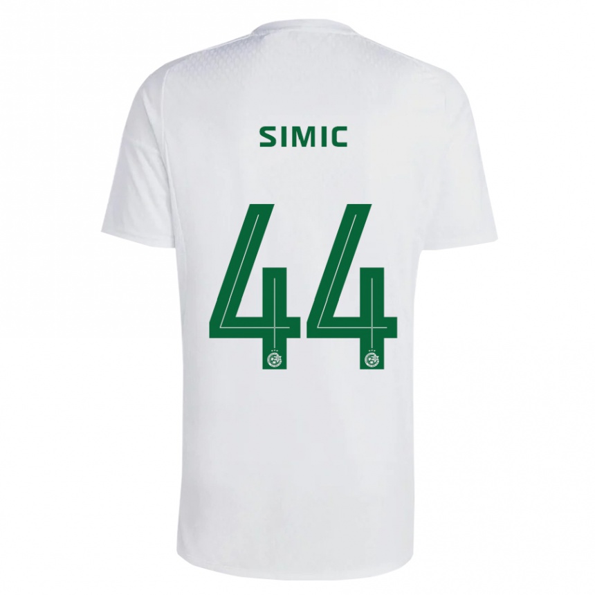 Enfant Football Maillot Lorenco Simic #44 Vert Bleu Tenues Extérieur 2023/24 Canada