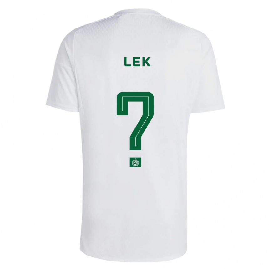 Kids Football Einan Lek #0 Green Blue Away Jersey 2023/24 T-Shirt Canada