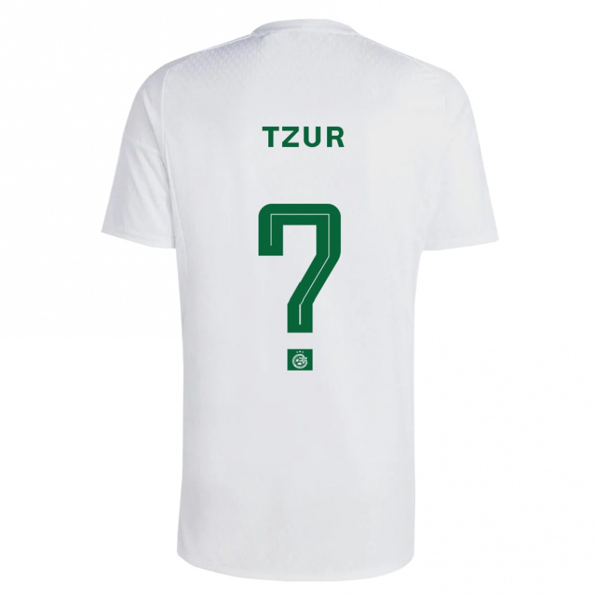 Kids Football Adi Tzur #0 Green Blue Away Jersey 2023/24 T-Shirt Canada