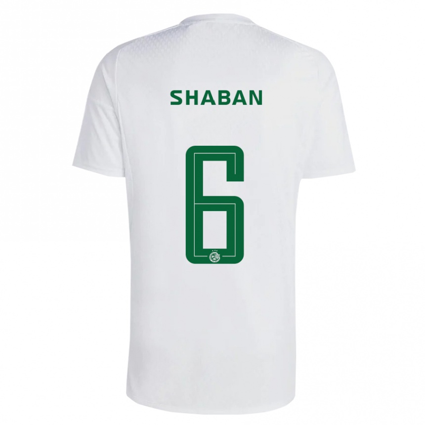 Kids Football Loay Shaban #6 Green Blue Away Jersey 2023/24 T-Shirt Canada