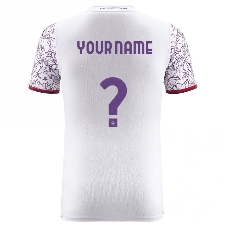 Kids Football Your Name #0 White Away Jersey 2023/24 T-Shirt Canada