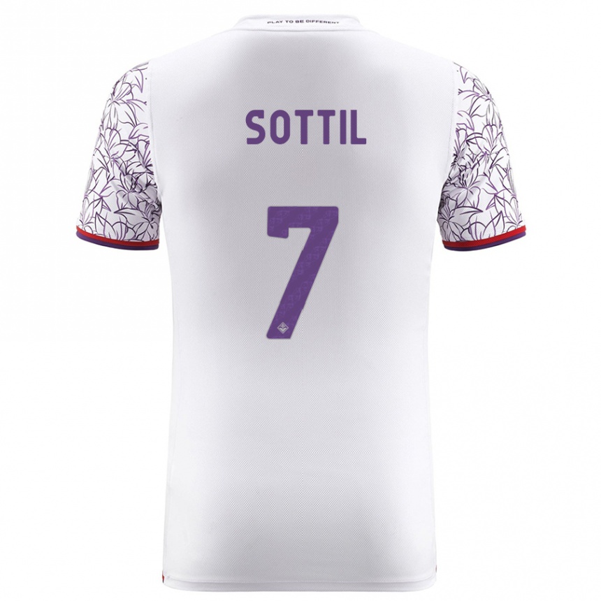 Kids Football Riccardo Sottil #7 White Away Jersey 2023/24 T-Shirt Canada