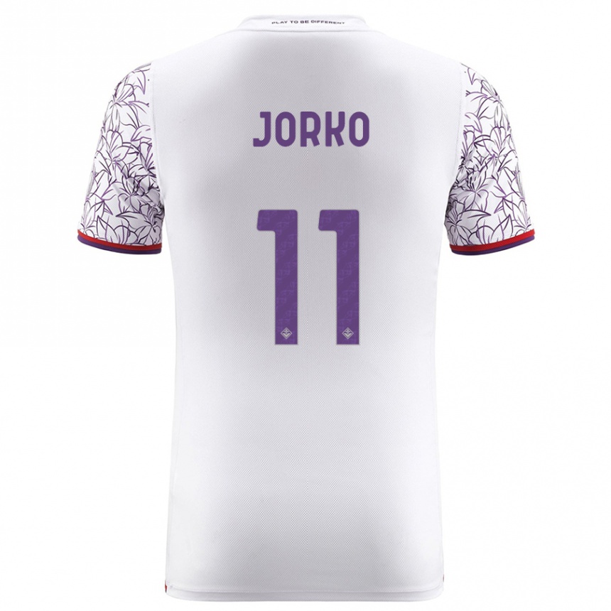 Enfant Football Maillot Jonathan Ikoné #11 Blanc Tenues Extérieur 2023/24 Canada