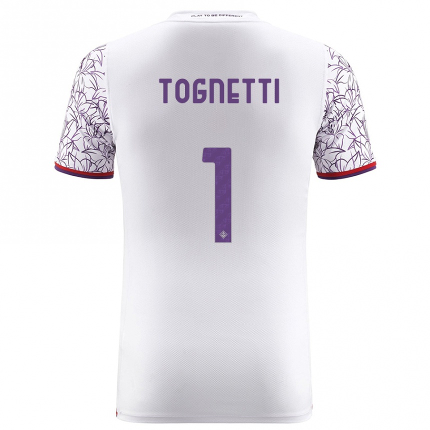 Kids Football Laerte Tognetti #1 White Away Jersey 2023/24 T-Shirt Canada