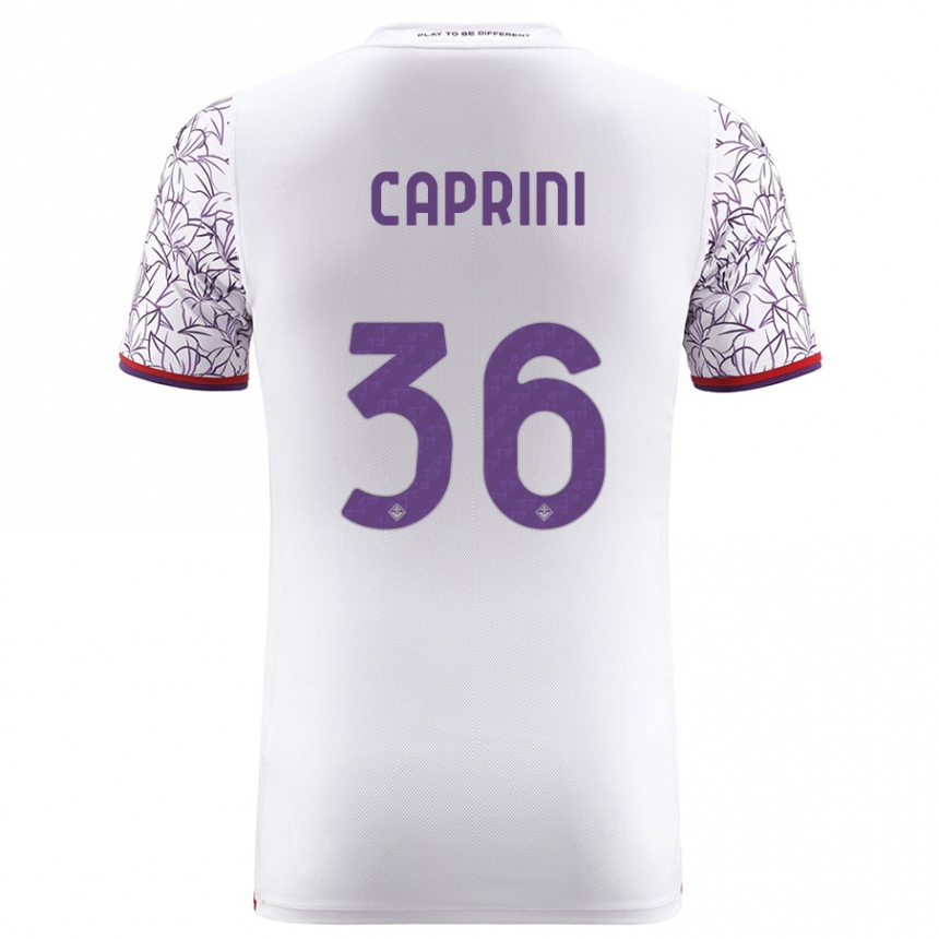 Enfant Football Maillot Maat Daniel Caprini #36 Blanc Tenues Extérieur 2023/24 Canada